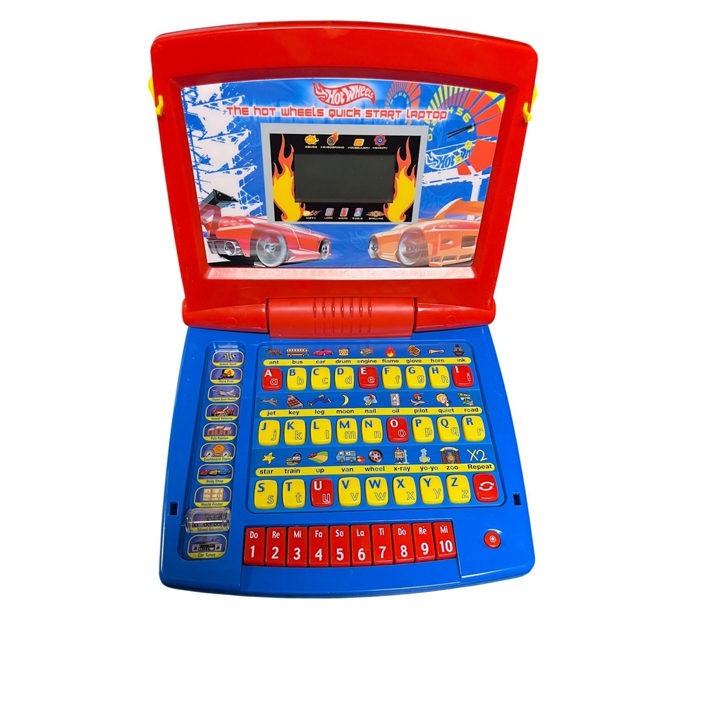 Rare Hot Wheels Speed Shop Electronic Learning Laptop Toy for Kids Educational - Picture 2 of 5